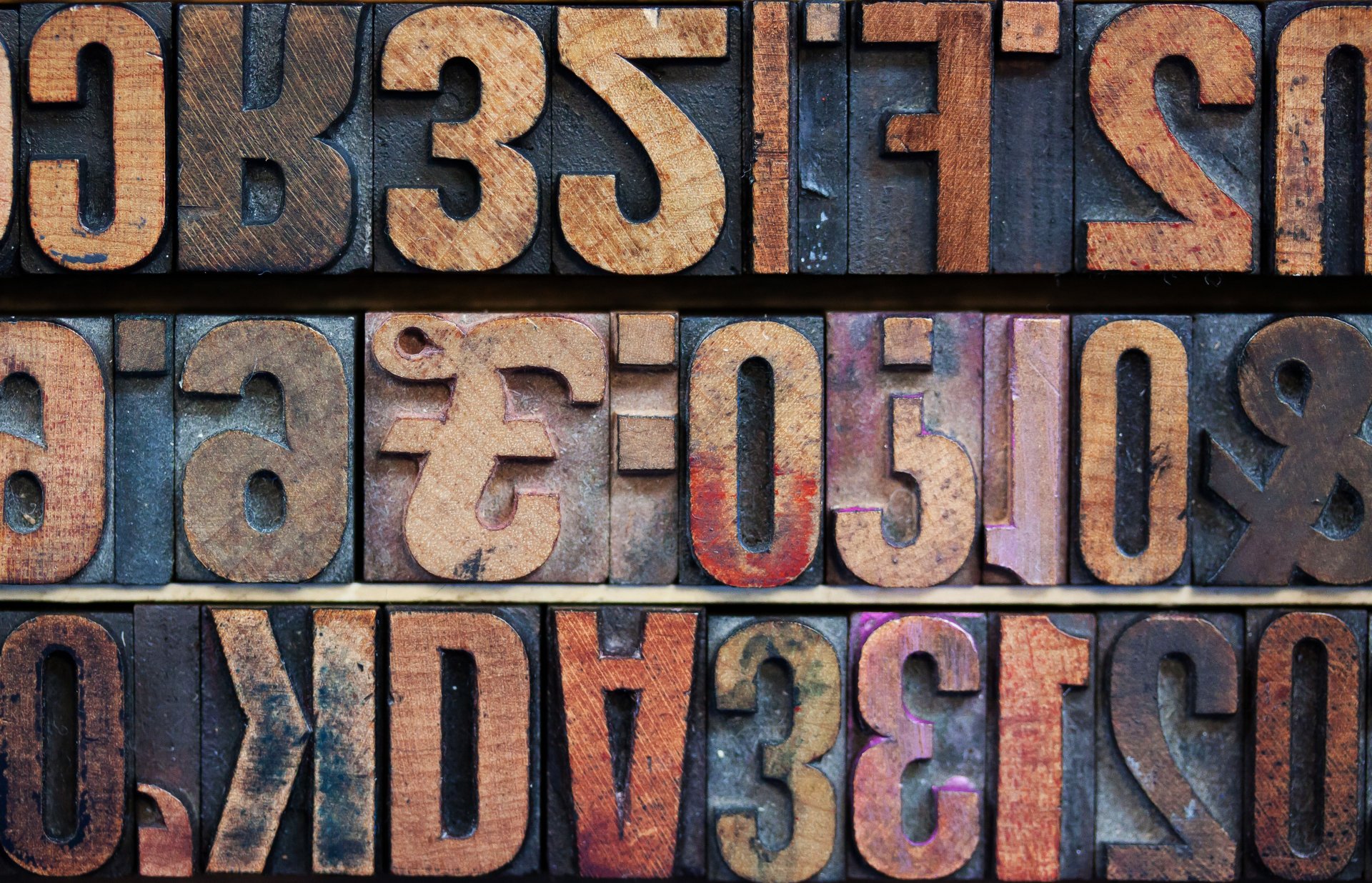 alphabet letters numbers marks wooden texture