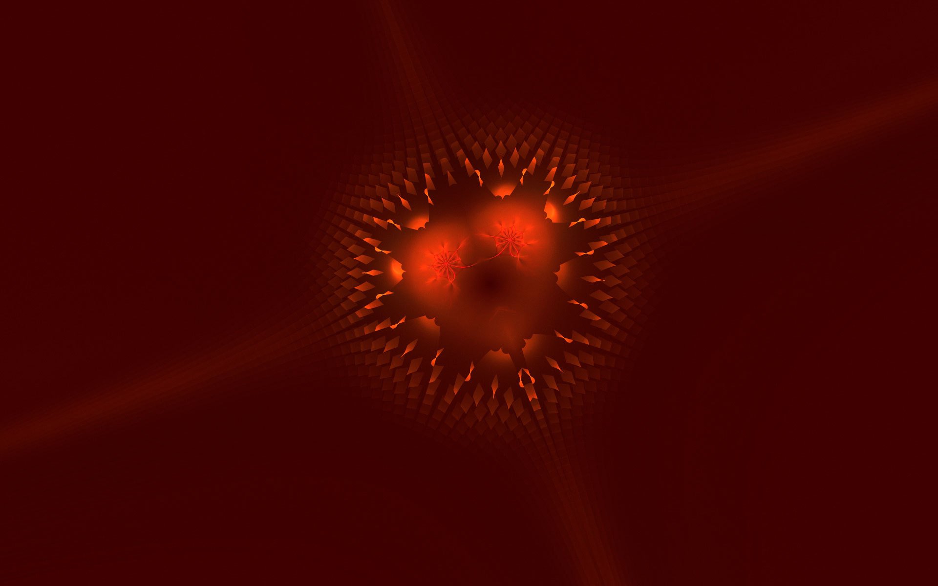 fractal red art pattern