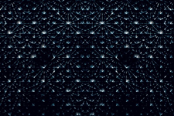 Abstract lines on a three-dimensional texture and a black background