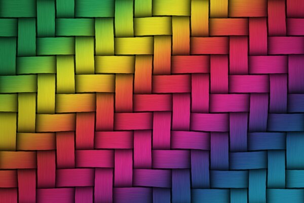Grafika przedstawiająca warkocze we wszystkich kolorach tęczy