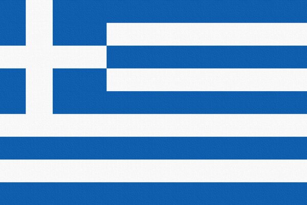 Blue and white flag of Greece