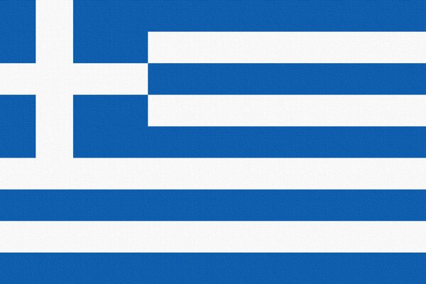 Drapeau bleu et blanc de la Grèce