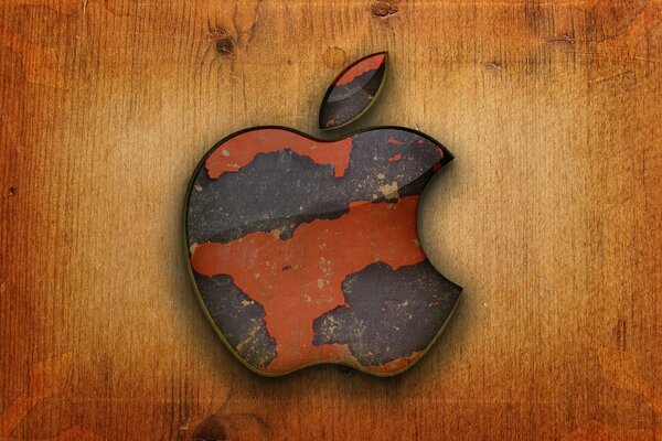 Emblema della mela sul laptop