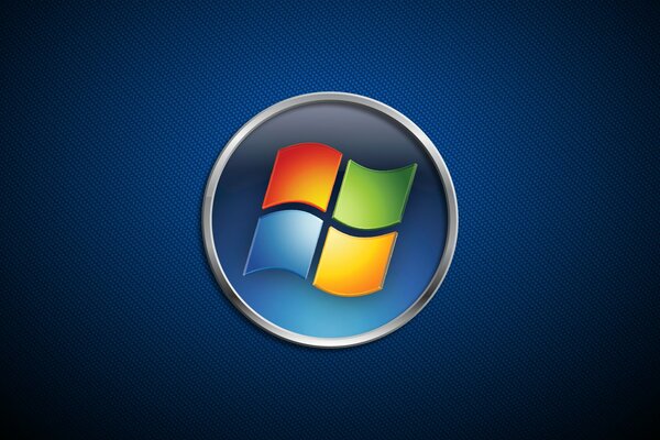 Logo di Windows su sfondo blu