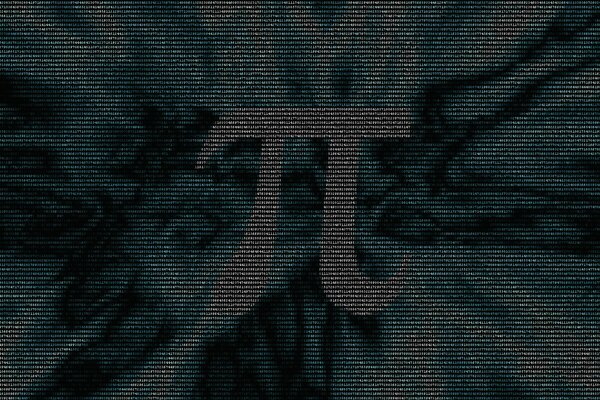 Mathematical number pi on a dark background