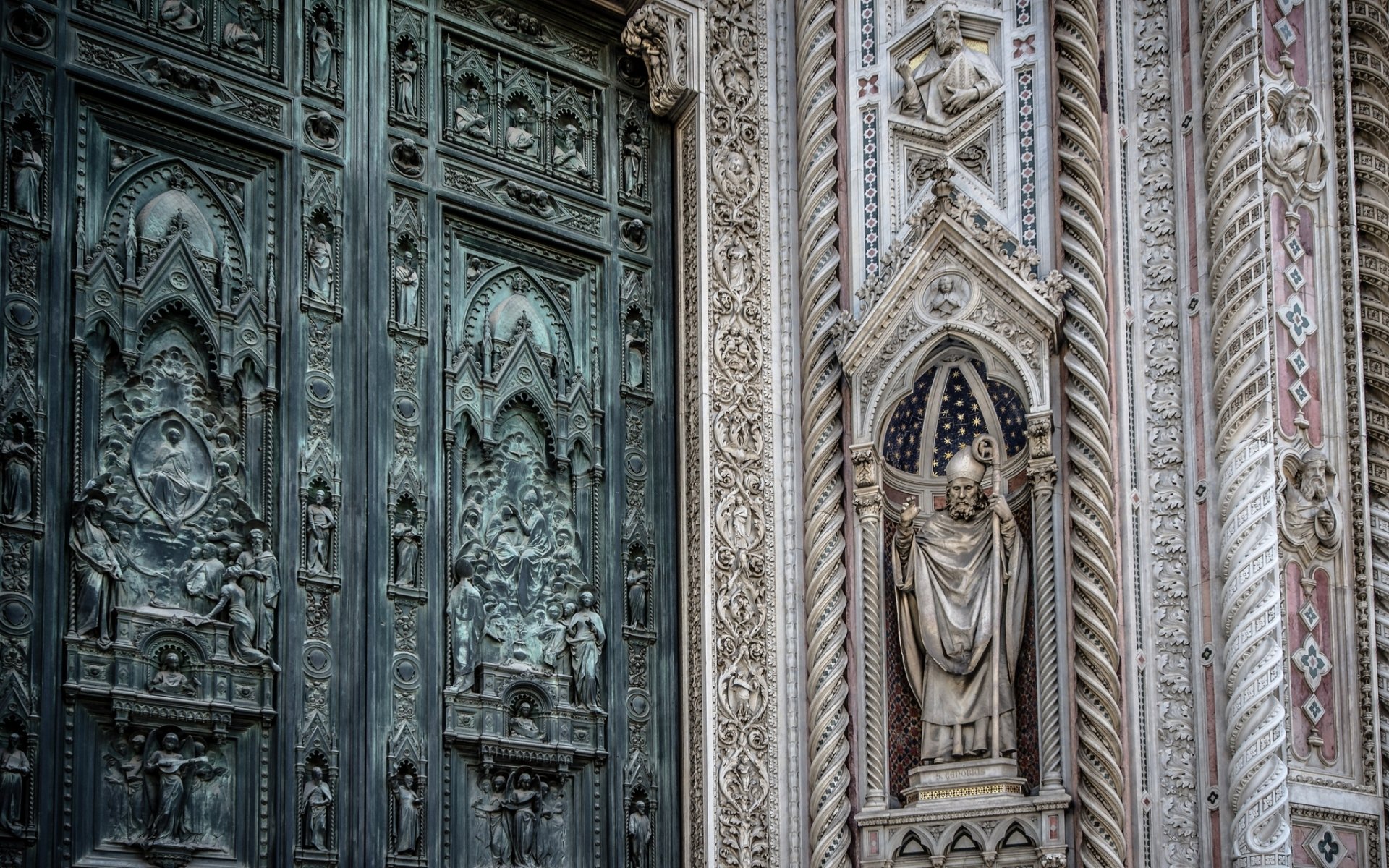 firenze cathedralm parete decorato