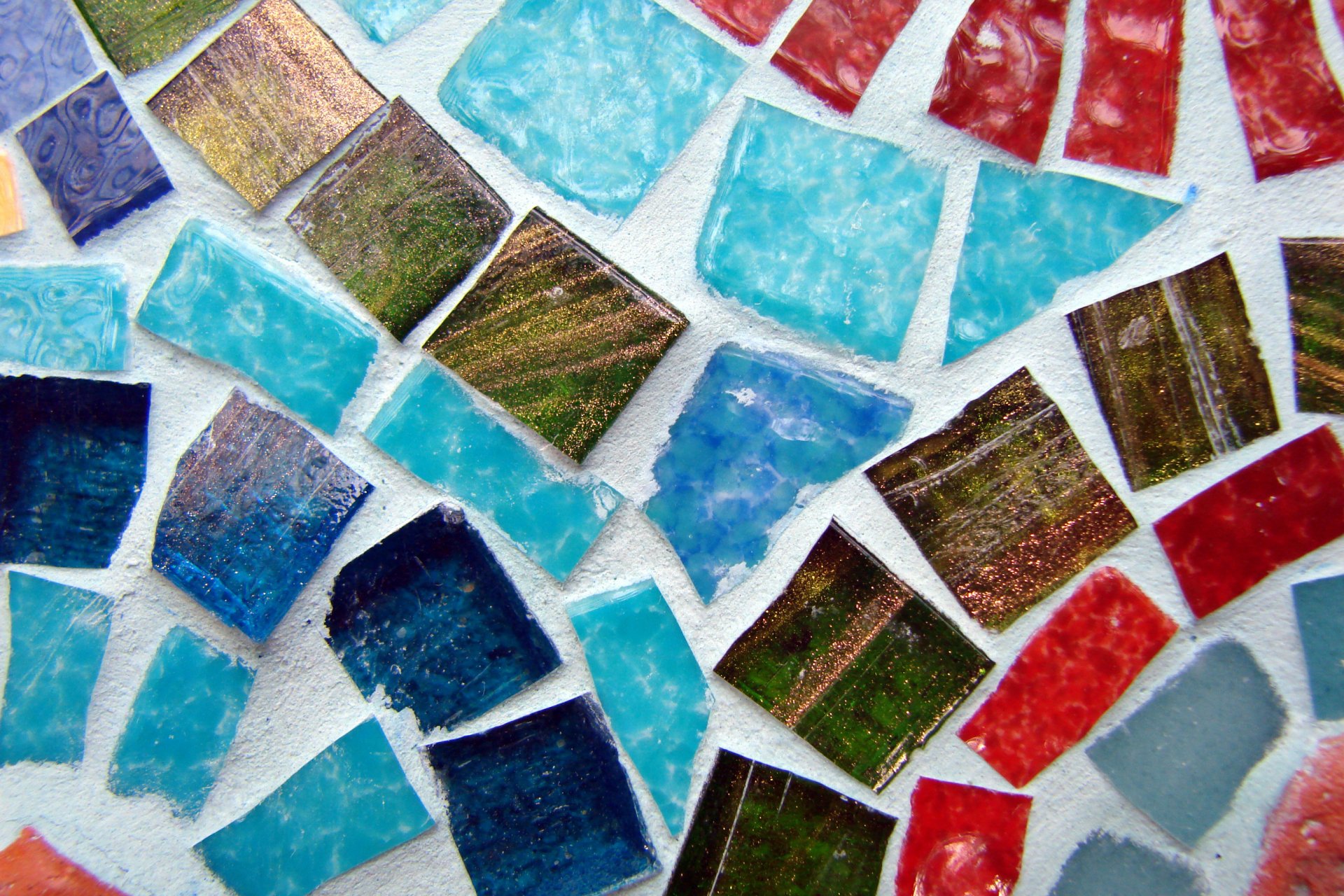 mosaico guijarros colores