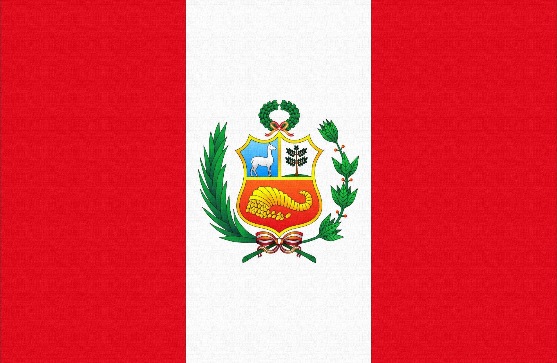 flag peru red white coat of arms photoshop