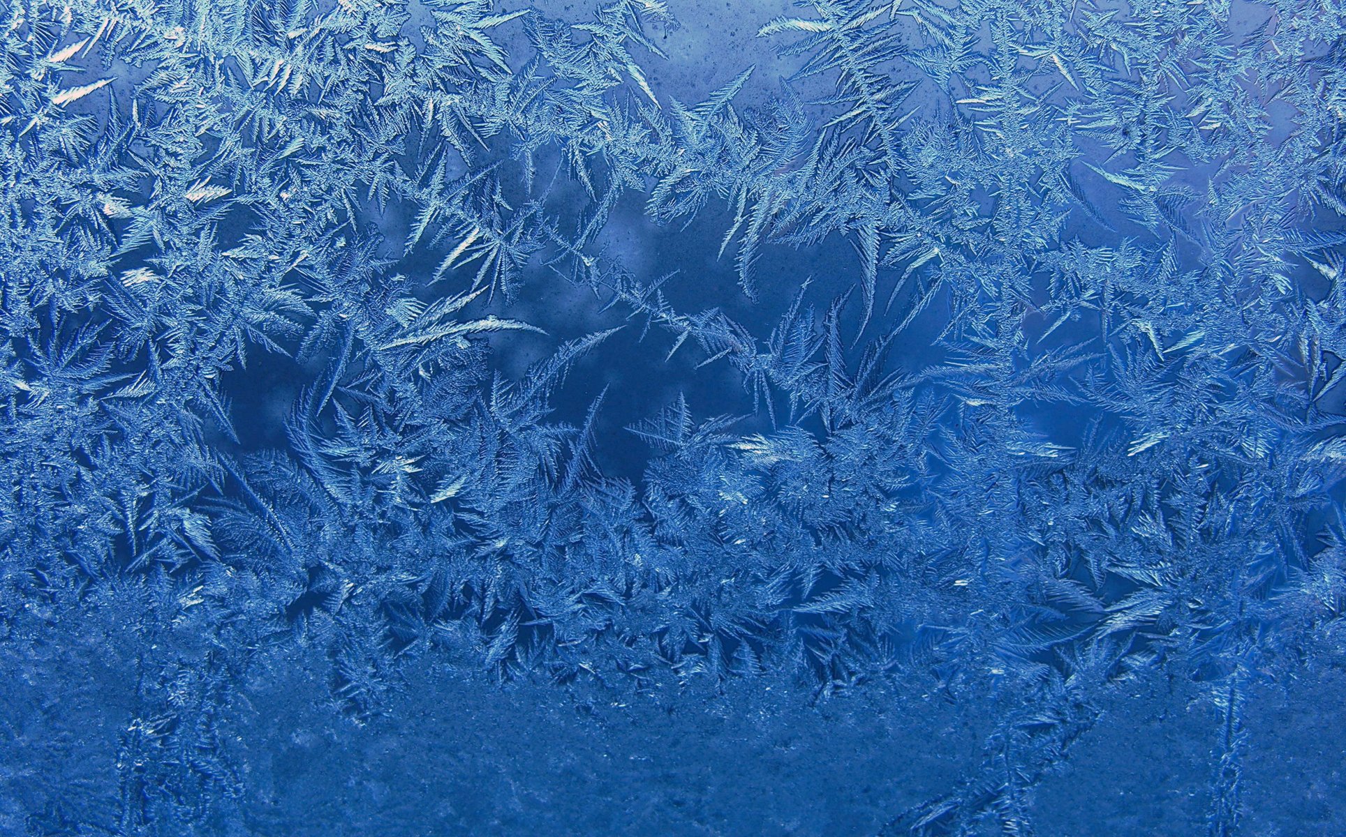 frost glass blue background