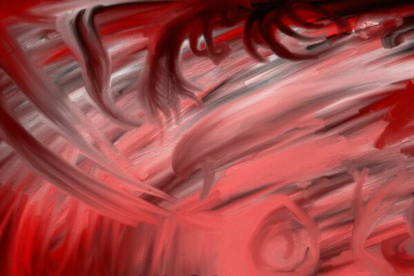 Abstract palette of red color