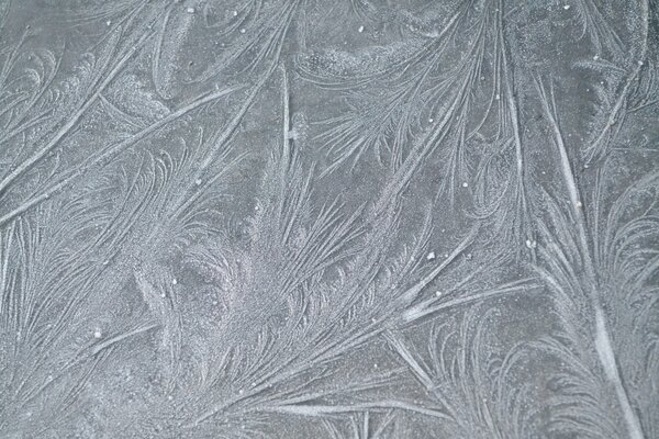 Grey background with frost pattern