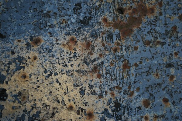 Corrosion on metal. Close photo of metal. Rust on metal