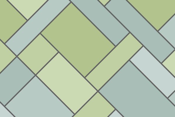 Abstraction of green and gray diagonal cubes