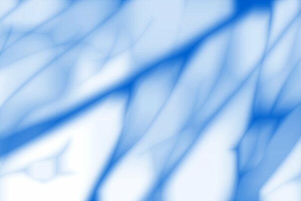 Abstraction avec des lignes de couleur bleue sur fond blanc