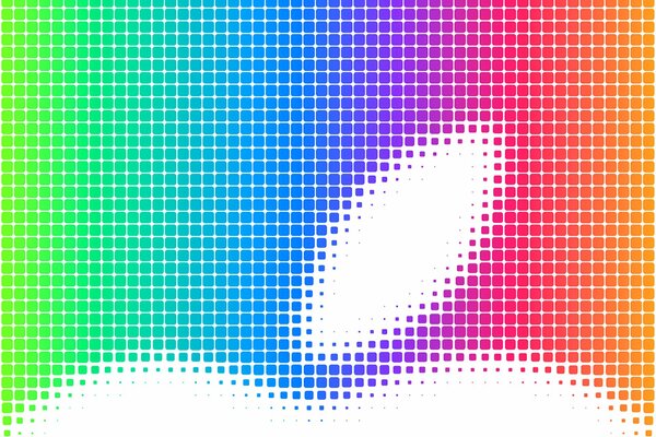 Apple logo with rainbow background for phone and mac