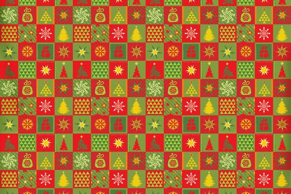 Christmas pattern as on wrapping paper