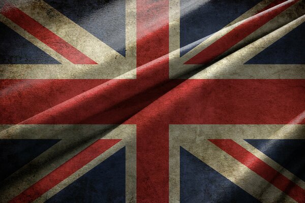 Textured flag of Great Britain - texture
