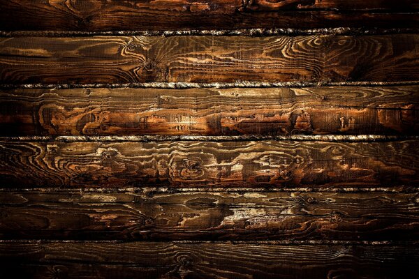 Madrier. Texture du bois. Mur en bois