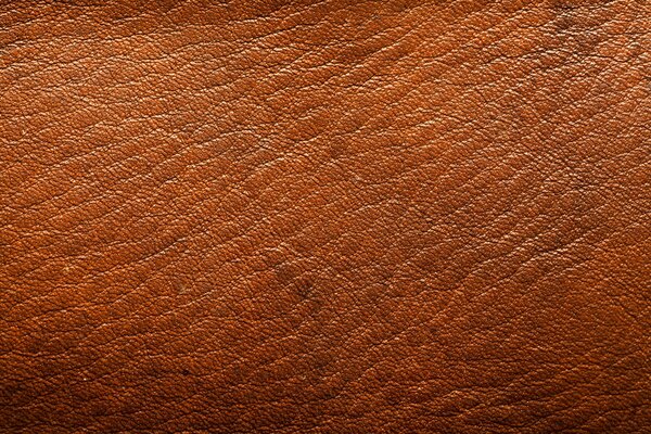 Brown embossed artificial leather