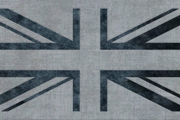 Farblose Flagge Großbritanniens