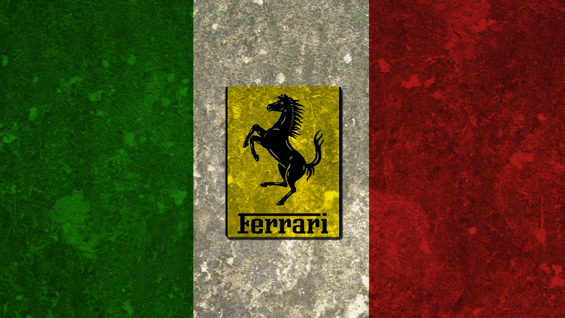 italie ferrari drapeau harzing étalon italia ferrari