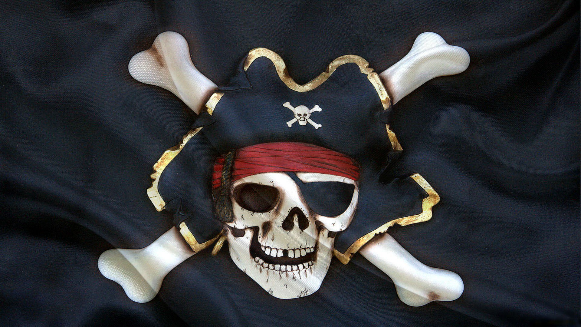 jolly roger flaga szkielet kapelusz