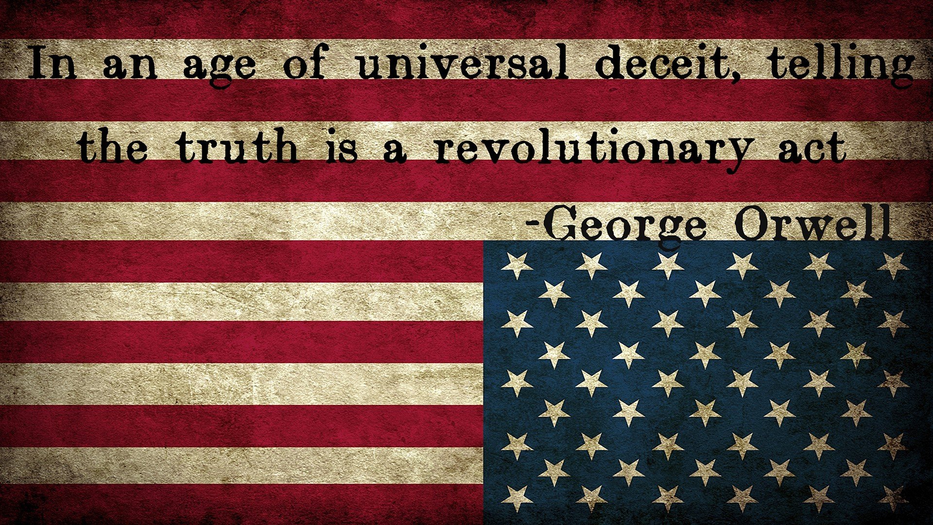 flag usa america george orwell upside down star