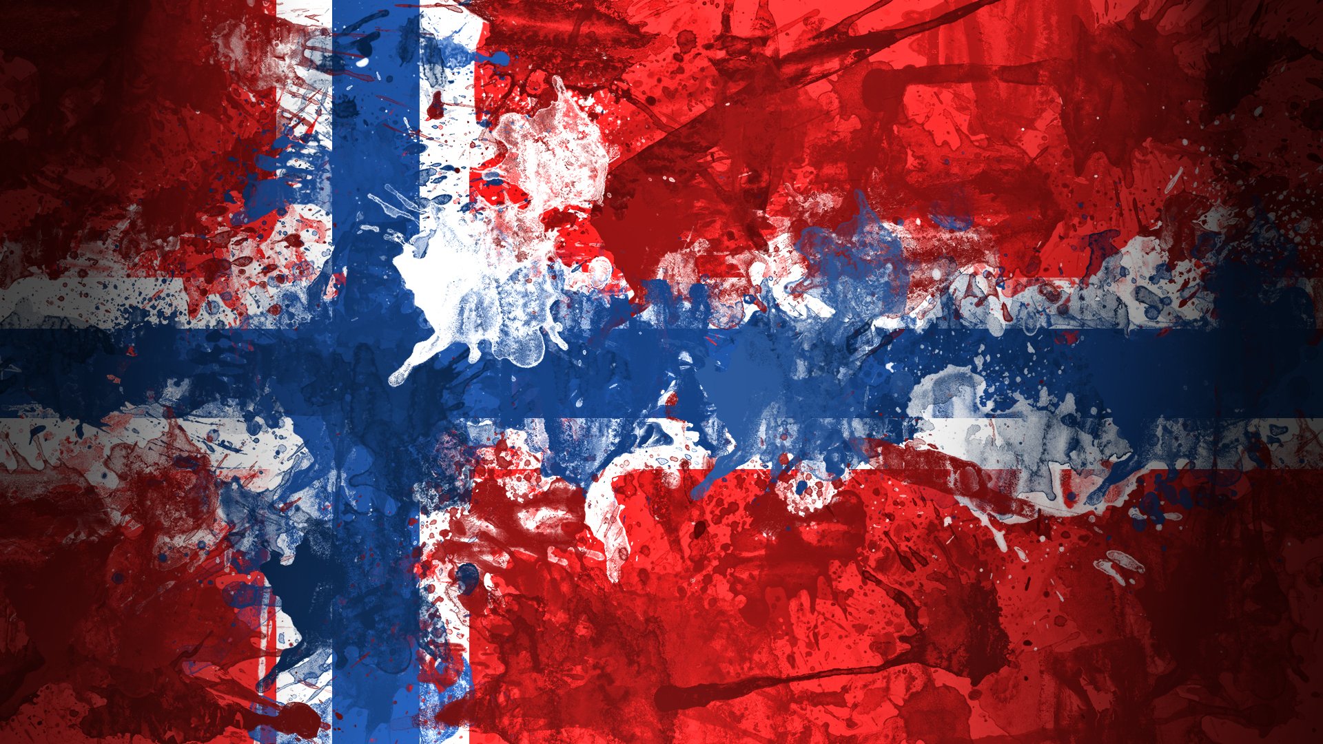 norway norwegian kongeriket norge kongeriket noreg flag paint