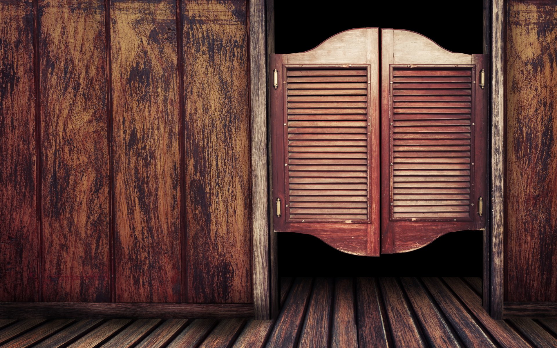 wood wall door black strange door