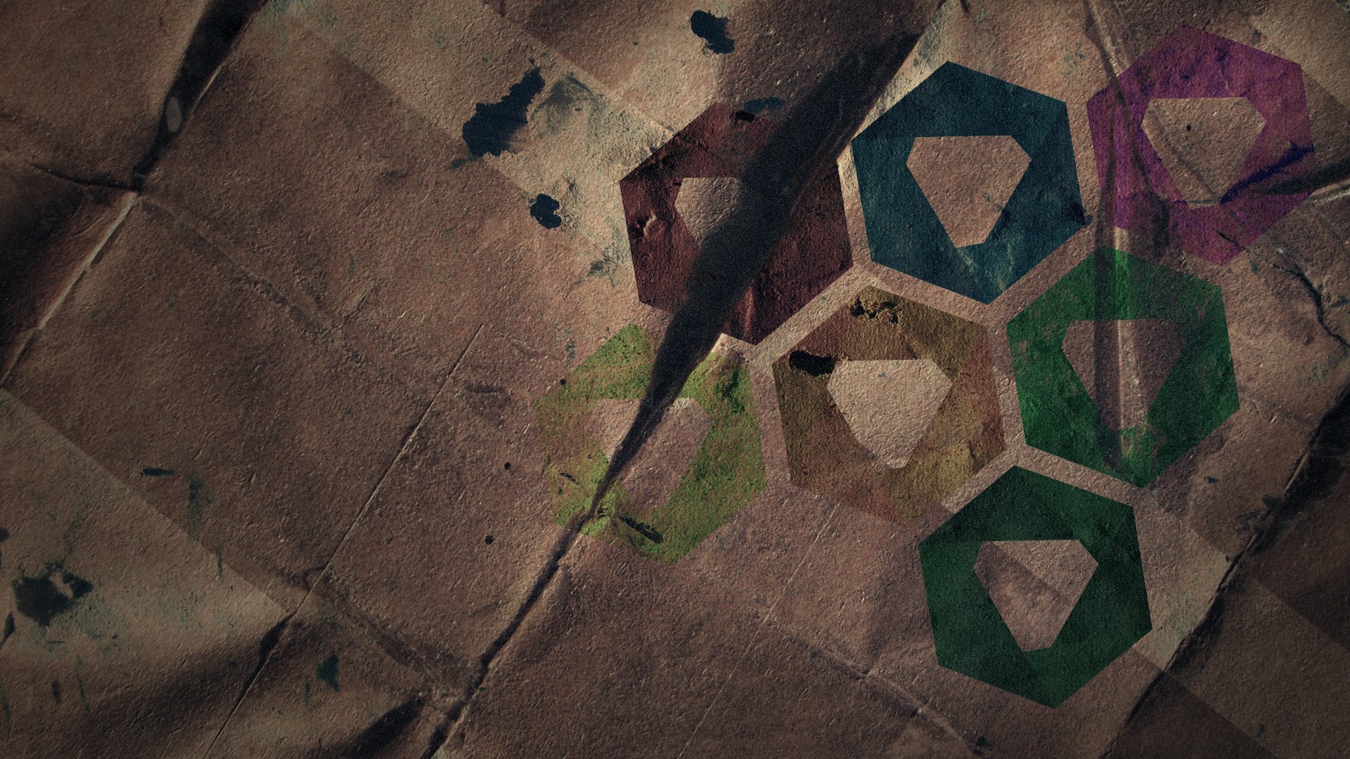 hexagon minimalism texture seven