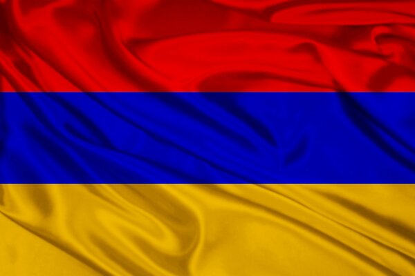 Bandera de Armenia en forma de tela