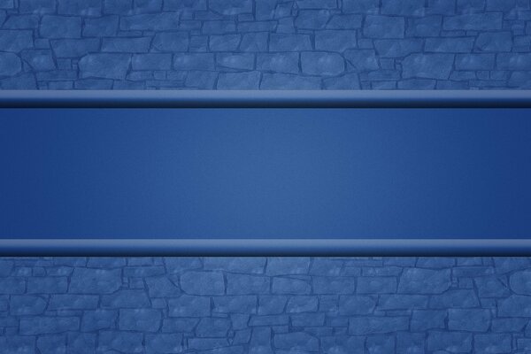 Textured blue wall with stripe