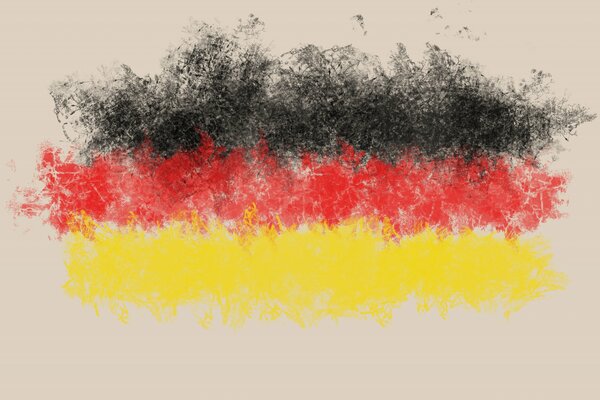 Флаг германии чорно желтый и красный цвет