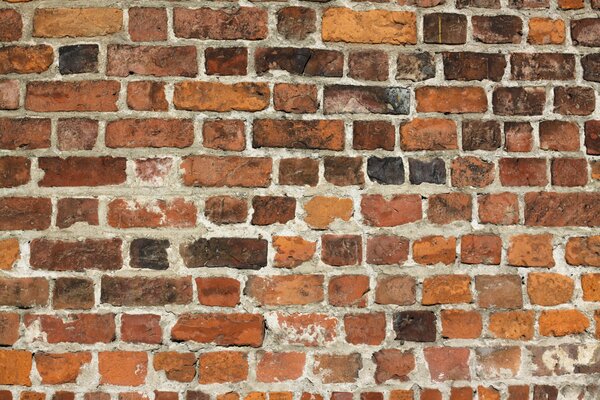 Mur de briques de différentes briques