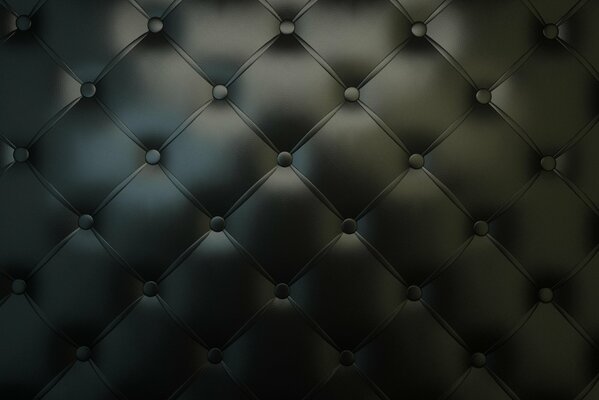 Leather black decorative upholstery