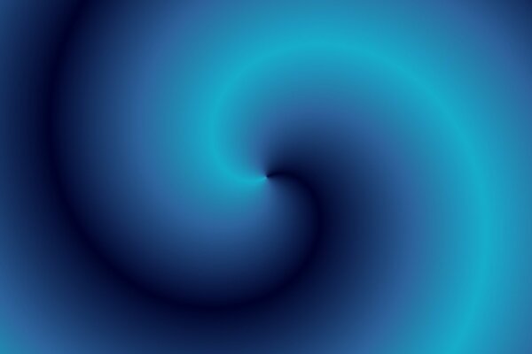 Spiral with many shades of blue