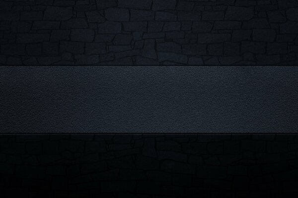 Smooth stripe on black brick textures