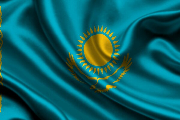 Flag of the states. flag of kazakhstan
