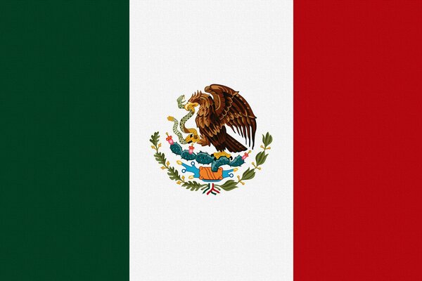 Flag of Mexico - eagle and snake