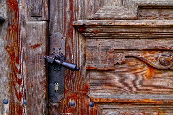 Beautiful old carved door