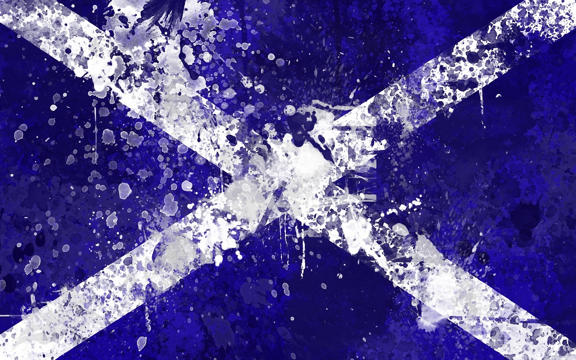 escocia bandera pintura