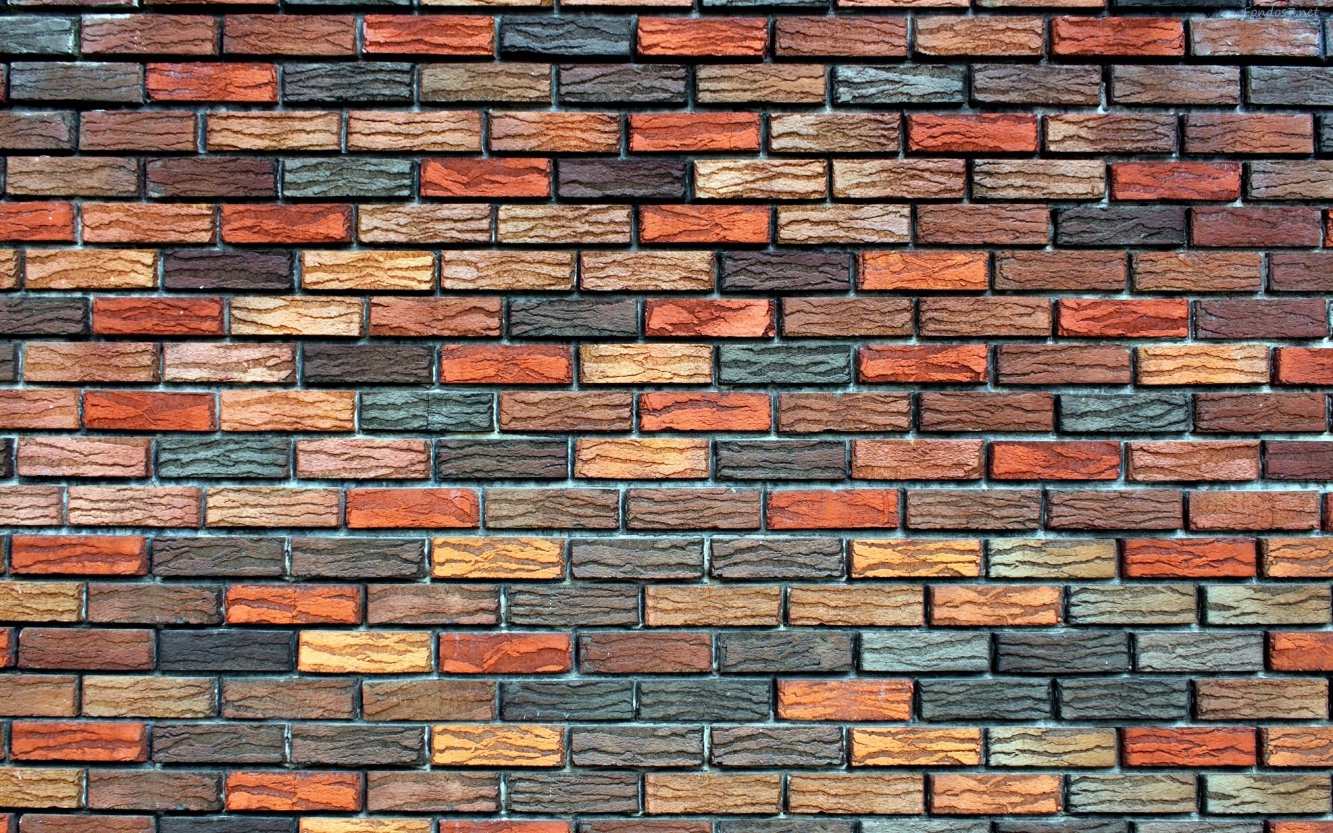 ladrillo multicolor fondo pared albañilería textura