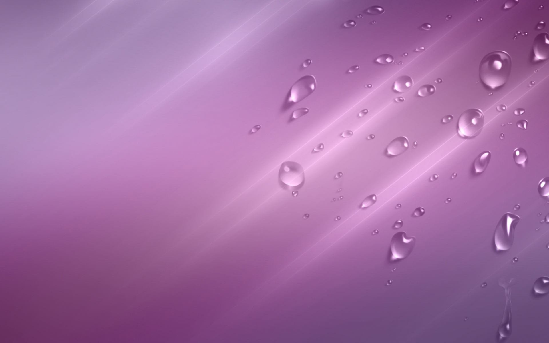 close up drops purple background