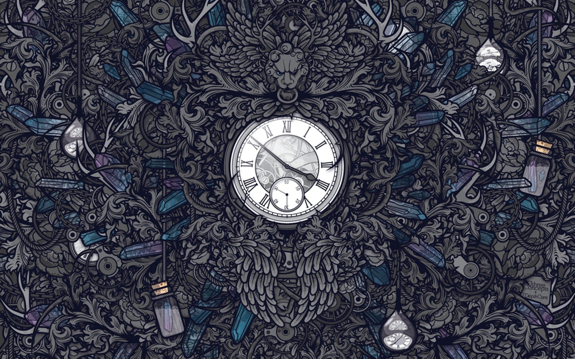 textura reloj movimiento tiempo cuerda números gris fondo papel pintado