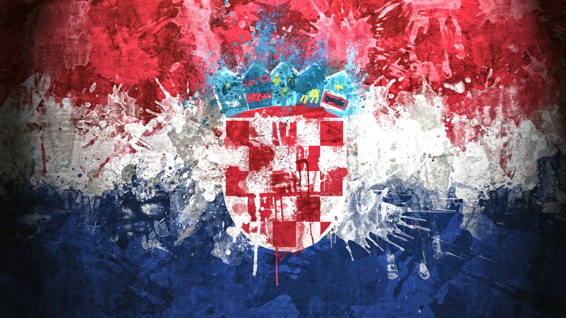 croatia republic of croatia republika hrvatska flag coat of arms paint