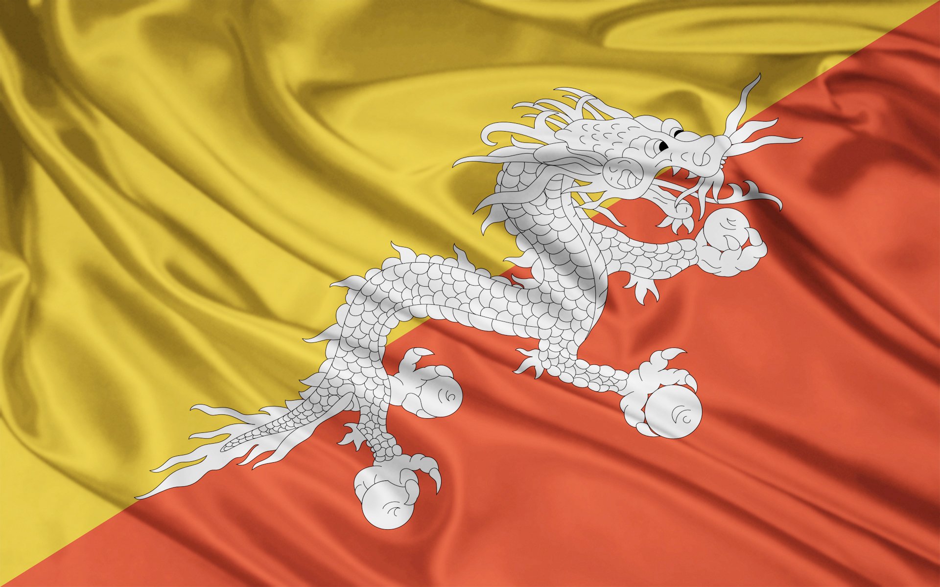 texture dragon kingdom of bhutan color yellow orange background wallpaper