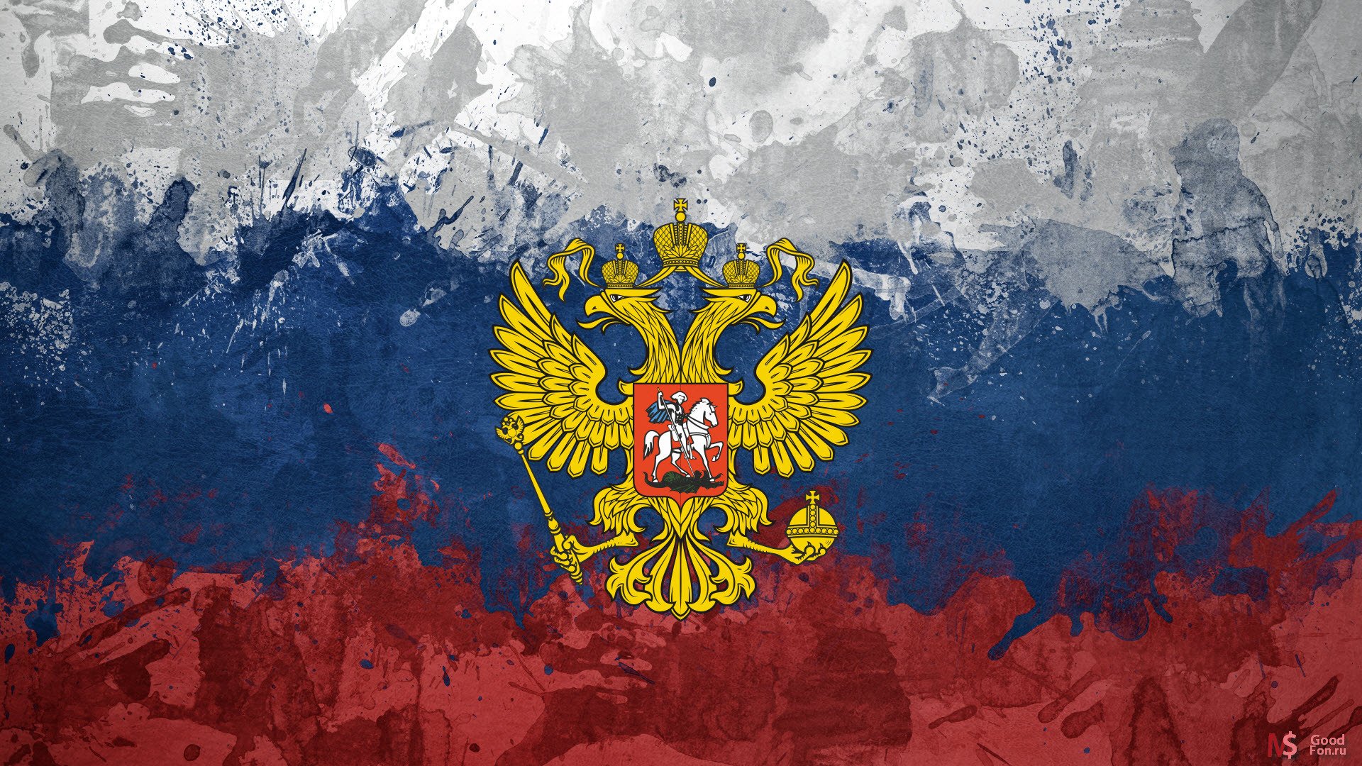 russia bandiera tricolore stemma aquila fatto da solo =