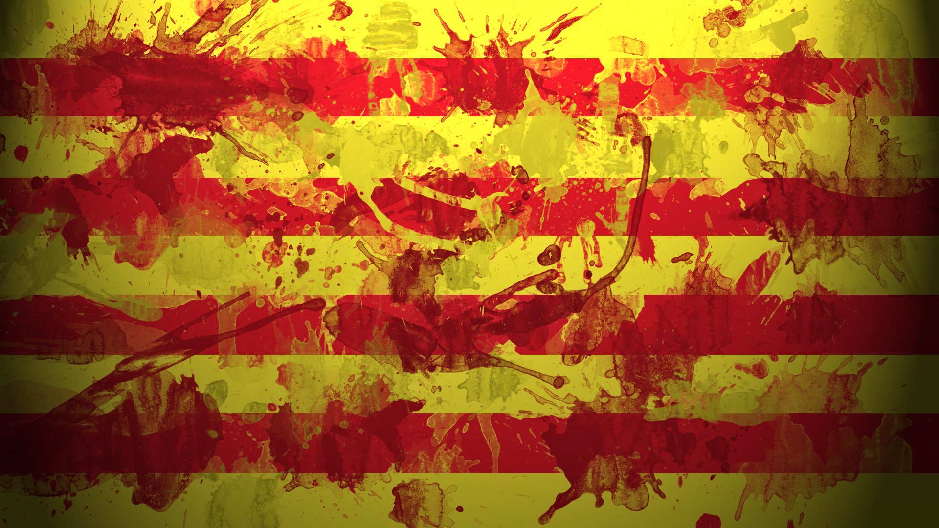 pain catalonia flag barcelona catalunya catalonha paint spray