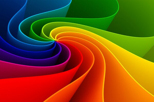 Ciclo de rayas de color arcoíris