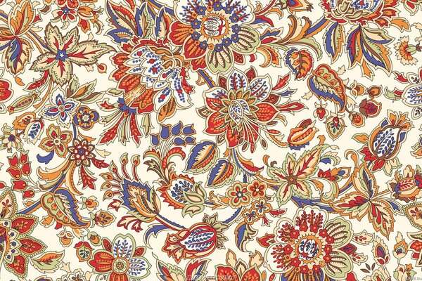 Background patterns flowers and leaves